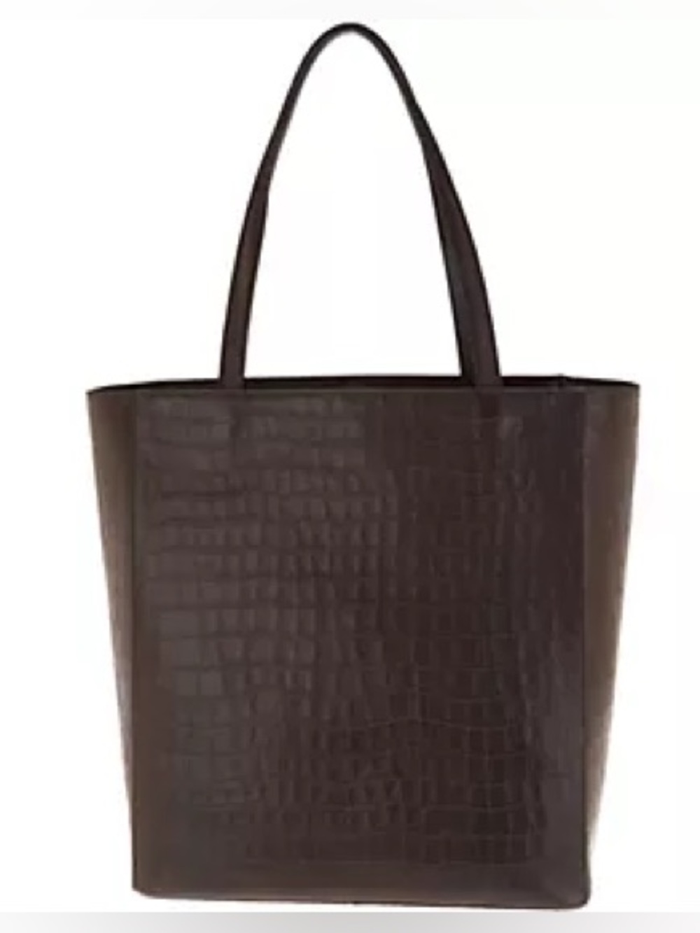 🆕 Martha Stewart Croco Embossed Leather Tote